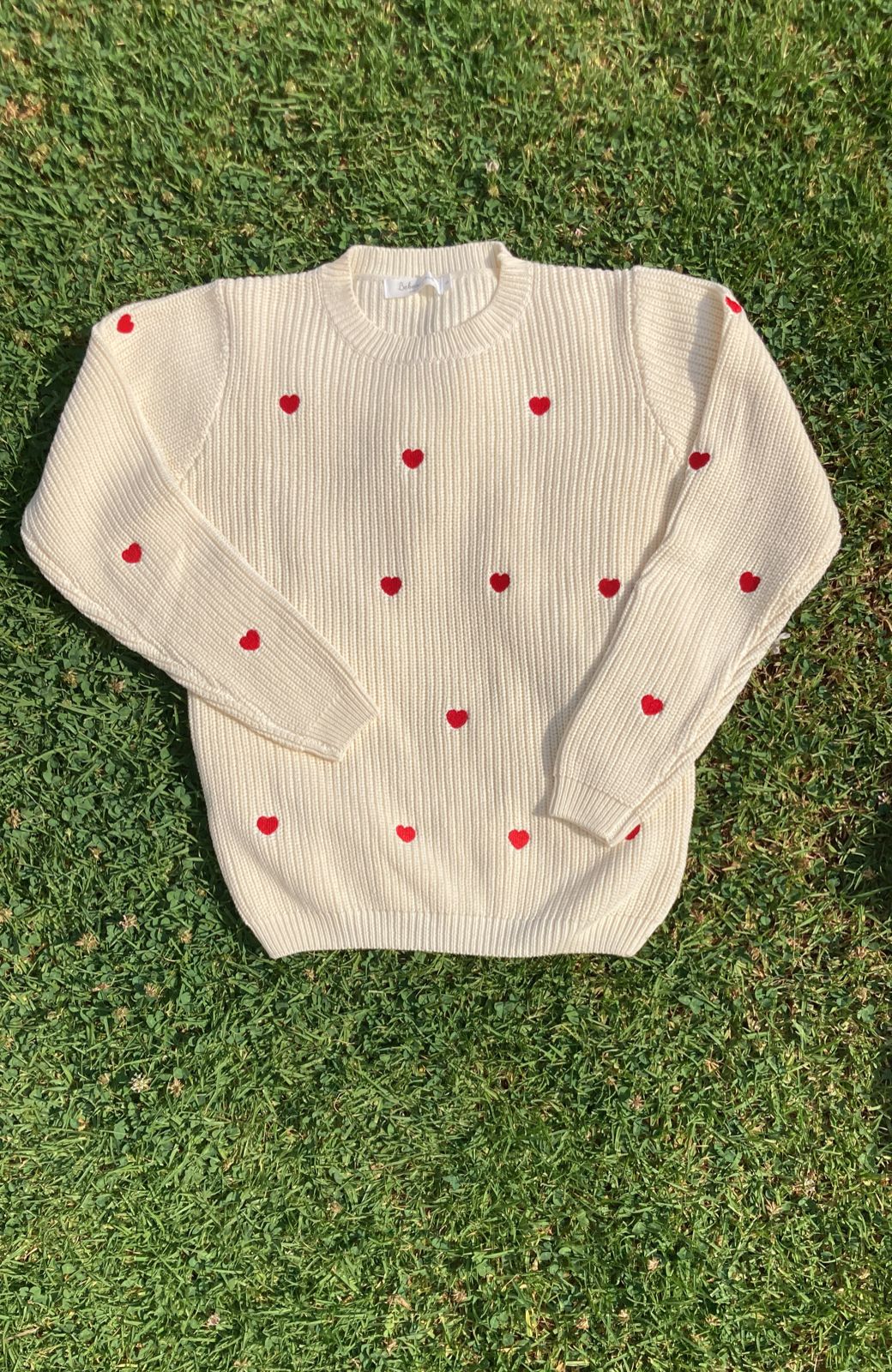 Mommy Match Rojo suéter de mamá