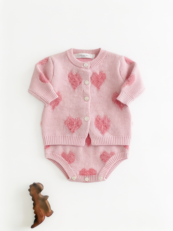 Mommy Match Rosa conjunto de bebé