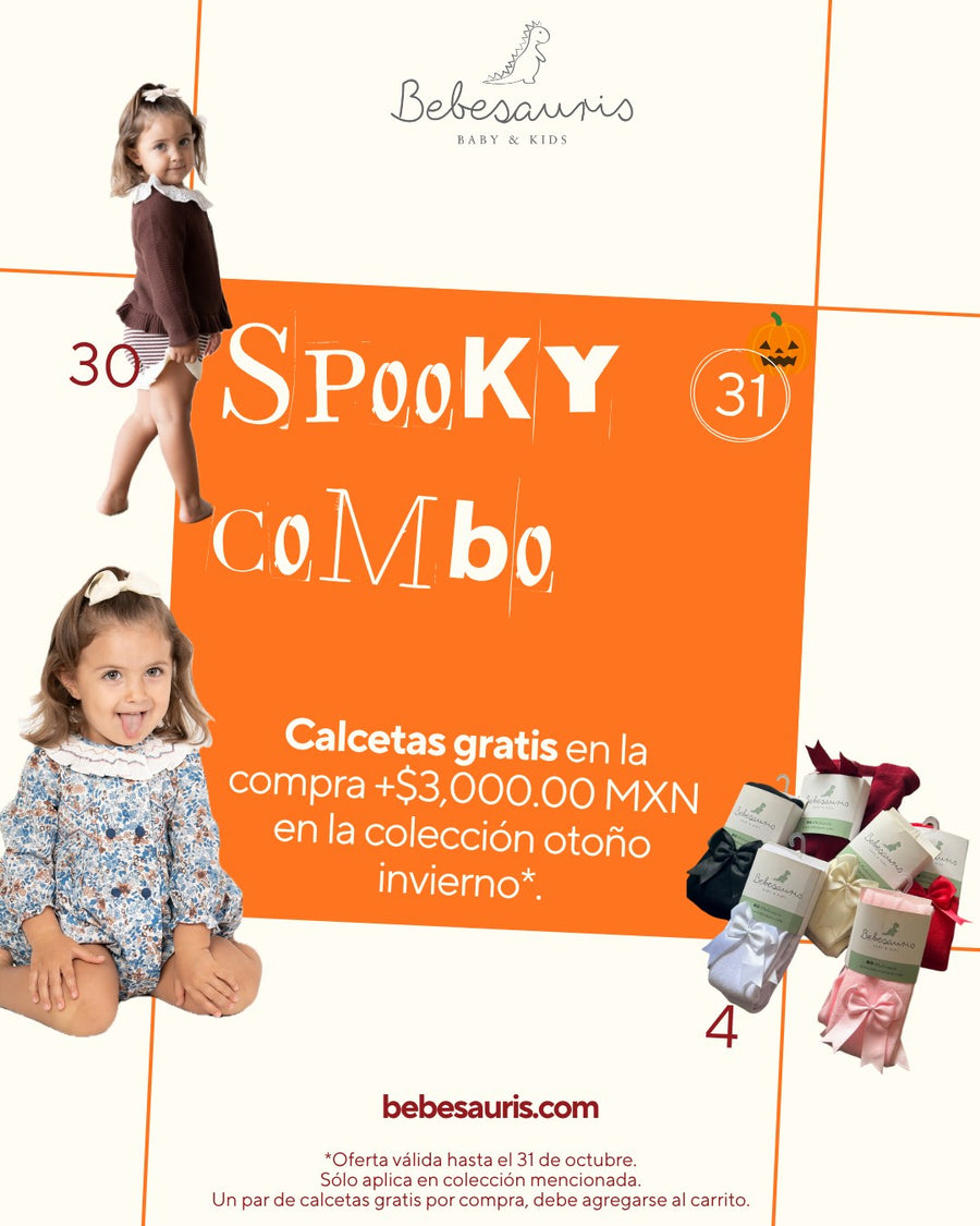 Spooky Combo: calcetas gratis en compras de $3,000 en otoño invierno